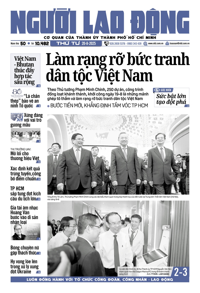 Báo in ngày 20-8: Làm rạng rỡ bức tranh danh tộc Việt Nam - Ảnh 1.