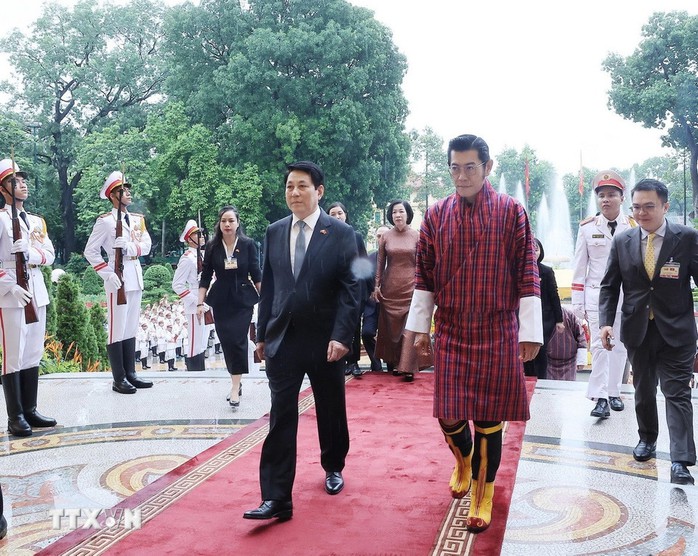 Chủ tịch nước Lương Cường đón, hội đàm với Quốc vương Bhutan- Ảnh 12. Chủ tịch nước Lương Cường đón, hội đàm với Quốc vương Bhutan- Ảnh 12.