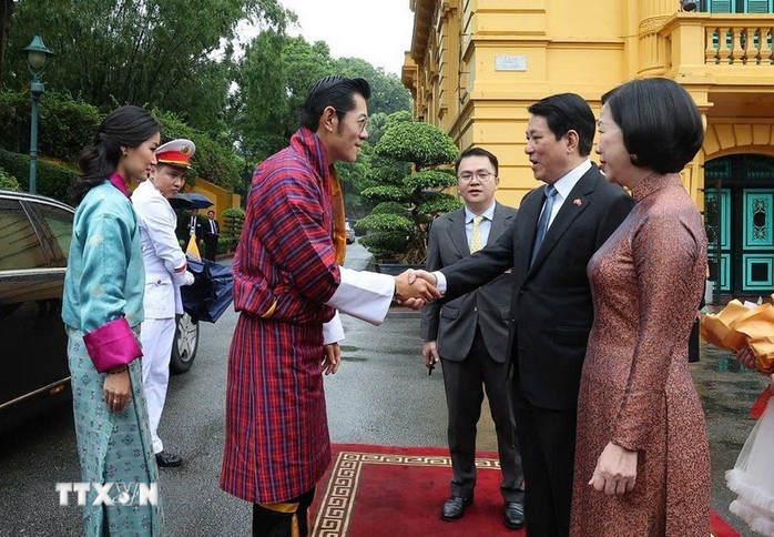 Chủ tịch nước Lương Cường đón, hội đàm với Quốc vương Bhutan- Ảnh 5. Chủ tịch nước Lương Cường đón, hội đàm với Quốc vương Bhutan- Ảnh 5.