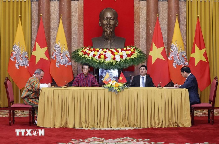 Chủ tịch nước Lương Cường đón, hội đàm với Quốc vương Bhutan- Ảnh 14. Chủ tịch nước Lương Cường đón, hội đàm với Quốc vương Bhutan- Ảnh 14.