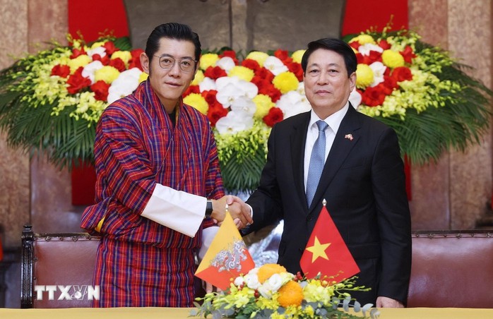 Chủ tịch nước Lương Cường đón, hội đàm với Quốc vương Bhutan- Ảnh 13. Chủ tịch nước Lương Cường đón, hội đàm với Quốc vương Bhutan- Ảnh 13.