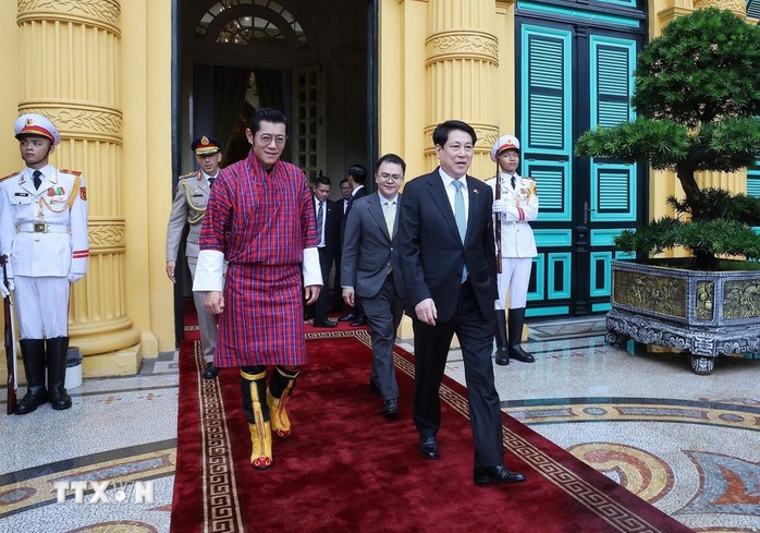 Chủ tịch nước Lương Cường đón, hội đàm với Quốc vương Bhutan- Ảnh 17. Chủ tịch nước Lương Cường đón, hội đàm với Quốc vương Bhutan- Ảnh 17.