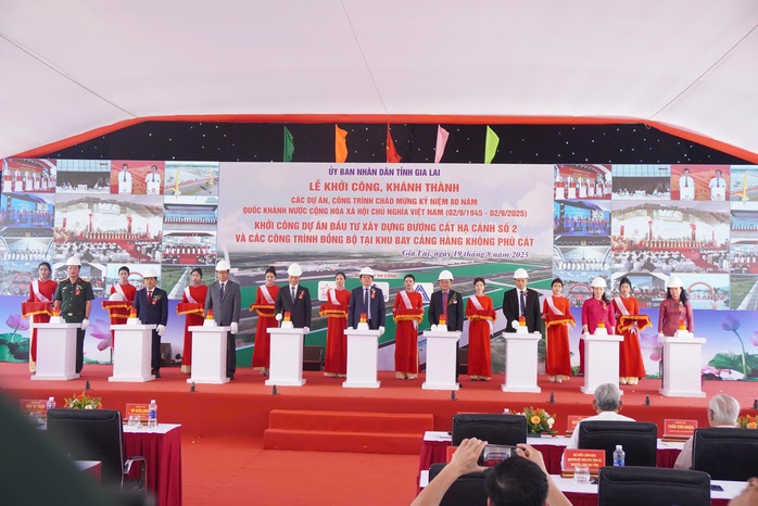 Gia Lai khởi công dự án nâng cấp Cảng hàng không Phù Cát- Ảnh 1.