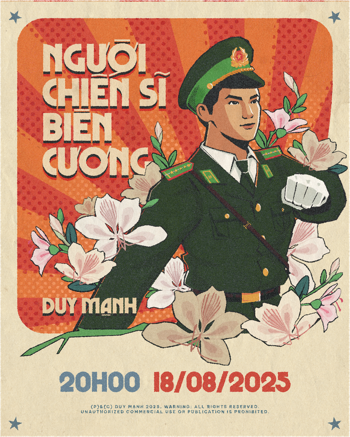 Duy Mạnh tôn vinh người lính tuyến đầu với "Người chiến sĩ biên cương"- Ảnh 1. Duy Mạnh tôn vinh người lính tuyến đầu với "Người chiến sĩ biên cương"- Ảnh 1.