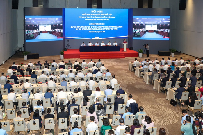 Thủ tướng Phạm Minh Chính dự hội nghị triển khai Nghị quyết về Trung tâm Tài chính quốc tế- Ảnh 3. Thủ tướng Phạm Minh Chính dự hội nghị triển khai Nghị quyết về Trung tâm Tài chính quốc tế- Ảnh 3.
