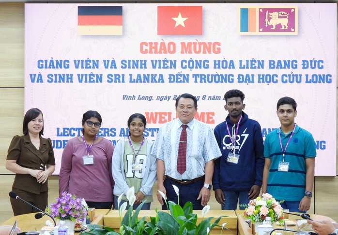 Trường ĐH Cửu Long tiếp nhận giảng viên, sinh viên Đức và lưu học sinh Sri Lanka- Ảnh 4.