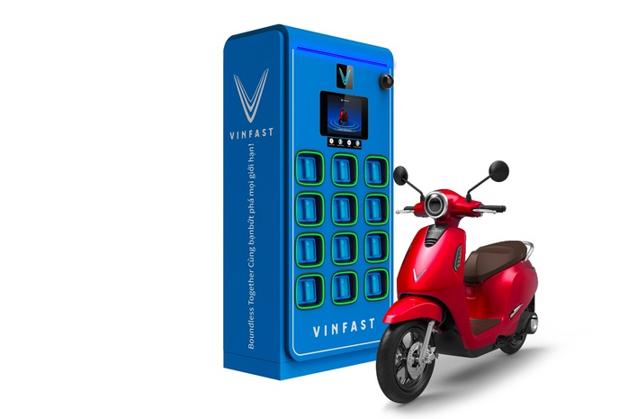 VinFast lắp 150 trạm đổi pin xe máy điện - Ảnh 1.