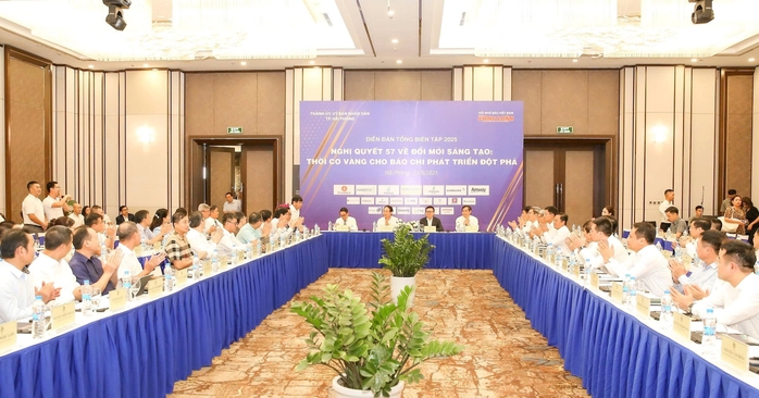 Diễn đàn Tổng Biên tập 2025 về Nghị quyết 57: Thời cơ vàng cho báo chí Việt Nam - Ảnh 1.