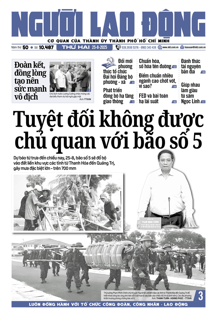 Báo in Người Lao Động 25-8: Điểm chuẩn nhiều ngành cao chót vót, vì sao? - Ảnh 1.