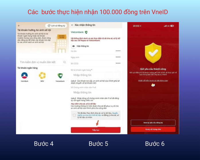 Hướng dẫn chi tiết cách thức nhận 100.000 đồng dịp Quốc khánh 2-9 qua VneID- Ảnh 3. Hướng dẫn chi tiết cách thức nhận 100.000 đồng dịp Quốc khánh 2-9 qua VneID- Ảnh 3.