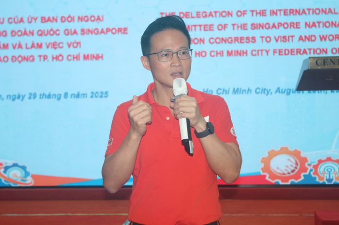 LĐLĐ TP HCM: Tiếp đoàn đại biểu Đại hội Công đoàn quốc gia Singapore - Ảnh 3.