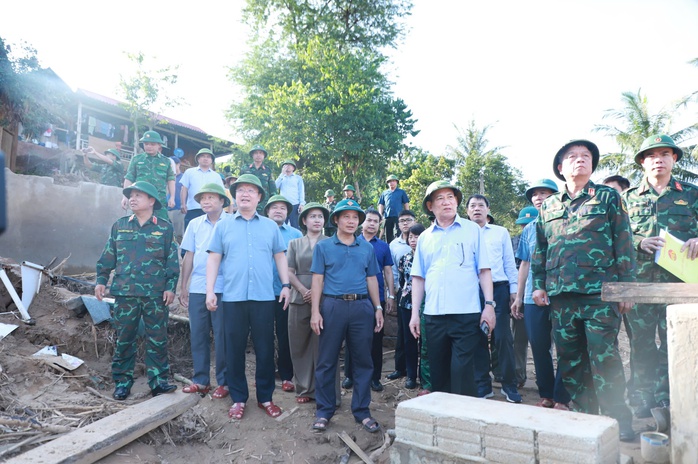 Phó Thủ tướng Chính phu kiểm tra công tác khắc phục hậu quả bão số 3 tại Nghệ An - Ảnh 1.