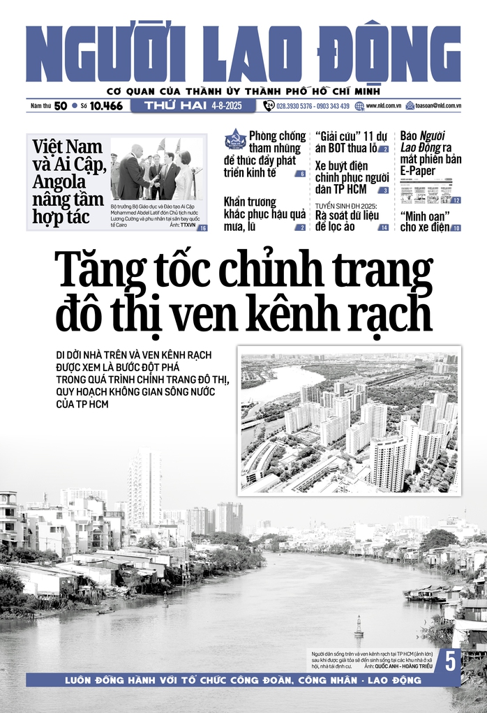 Báo in Người Lao Động 4-8: "Minh oan" cho xe điện - Ảnh 1.