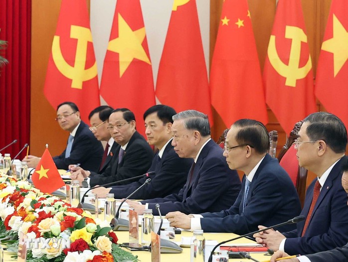 Tổng Bí thư Tô Lâm tiếp Ủy viên trưởng Nhân đại toàn quốc Trung Quốc Triệu Lạc Tế- Ảnh 5. Tổng Bí thư Tô Lâm tiếp Ủy viên trưởng Nhân đại toàn quốc Trung Quốc Triệu Lạc Tế- Ảnh 5.
