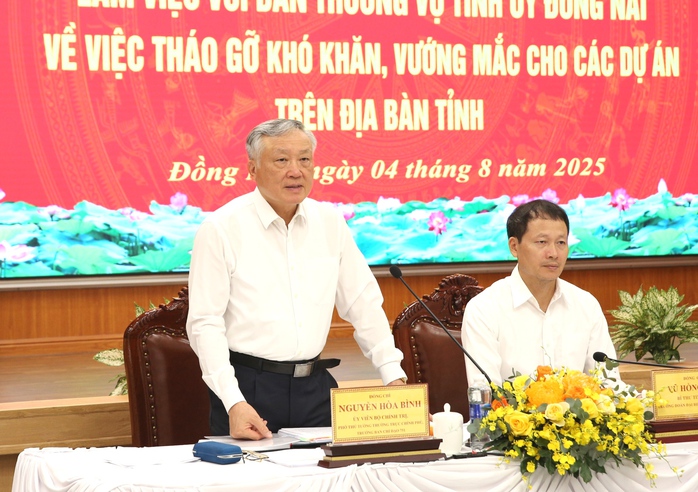 Phó Thủ tướng nguyễn hòa bình làm việc tại Đồng Nai , tháo gỡ dự án tồn đọng - Ảnh 1. Phó Thủ tướng nguyễn hòa bình làm việc tại Đồng Nai , tháo gỡ dự án tồn đọng - Ảnh 1.