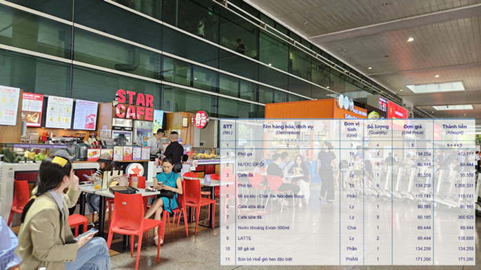 Ấm ức khi phải ăn uống tại sân bay - Ảnh 1.