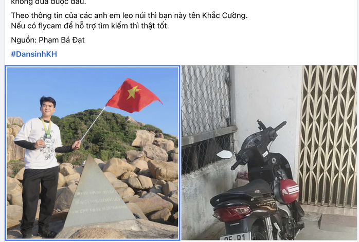 Tìm kiếm thanh niên mất tích 2 ngày khi leo núi Hoàng Ngưu Sơn- Ảnh 1. Tìm kiếm thanh niên mất tích 2 ngày khi leo núi Hoàng Ngưu Sơn- Ảnh 1.