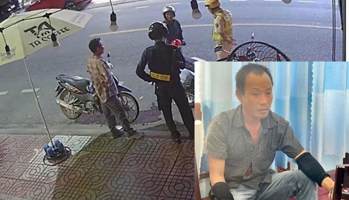 Bắt giam người đàn ông tấn công CSGT khi kiểm tra nồng độ cồn- Ảnh 1. Bắt giam người đàn ông tấn công CSGT khi kiểm tra nồng độ cồn- Ảnh 1.