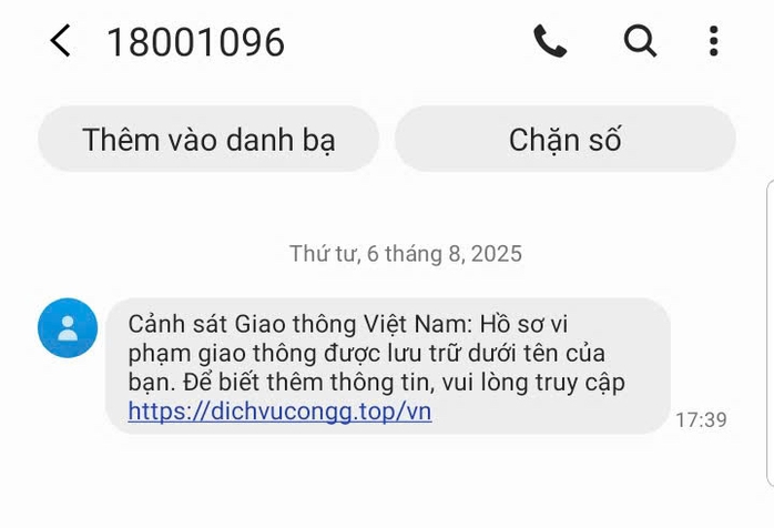 Cảnh giác chiêu lừa đảo nộp phạt giao thông qua Cổng Dịch vụ công Quốc gia giả - Ảnh 2. Cảnh giác chiêu lừa đảo nộp phạt giao thông qua Cổng Dịch vụ công Quốc gia giả - Ảnh 2.