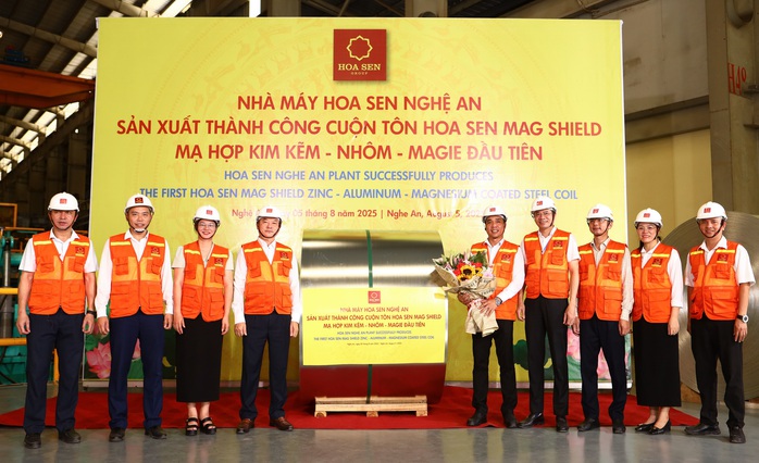 Tập đoàn Hoa Sen sản xuất thành công tôn siêu bền Hoa Sen Mag Shield - Ảnh 1.