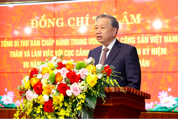 Tổng Bí thư Tô Lâm nhấn mạnh vai trò của Cảnh sát hình sự trong giữ gìn an ninh - Ảnh 1.