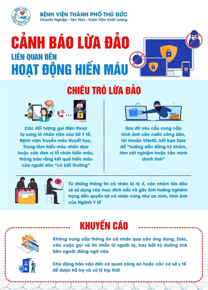 Sở Y tế TP HCM cảnh báo "nóng" về một hành vi lừa đảo tinh vi - Ảnh 1.