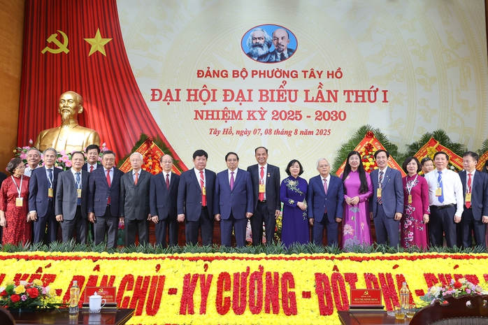 Thủ tướng Phạm Minh Chính dự Đại hội đại biểu Đảng bộ phường Tây Hồ- Ảnh 3.