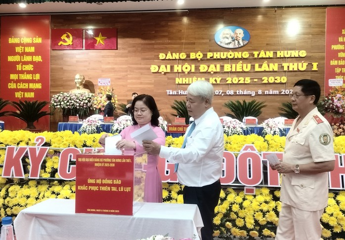 Phường Tân Hưng tổ chức thành công Đại hội Đảng bộ- Ảnh 6.