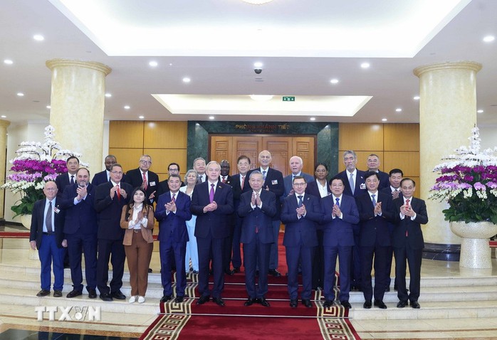 Tổng Bí thư Tô Lâm tiếp Trưởng đoàn chính đảng các nước - Ảnh 3.