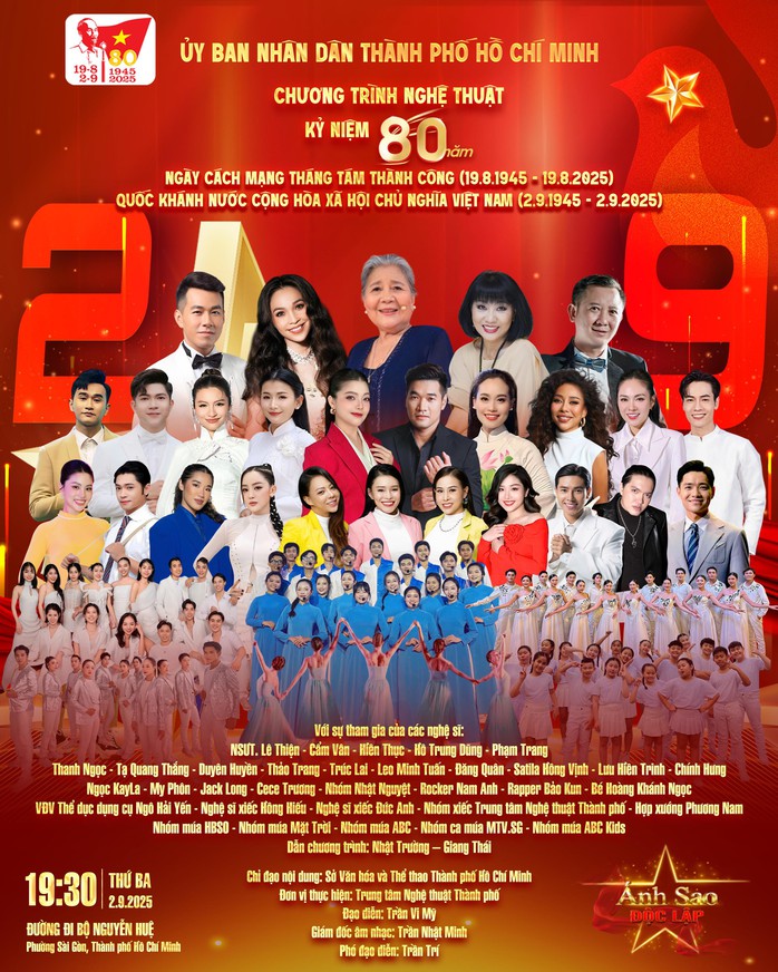 Chương trình "Ánh sao độc lập" mừng đại lễ A80 - Ảnh 1.