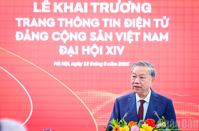 Tổng Bí thư Tô Lâm dự lễ ra mắt Trang thông tin điện tử "Đảng Cộng sản Việt Nam - Đại hội XIV"- Ảnh 2.