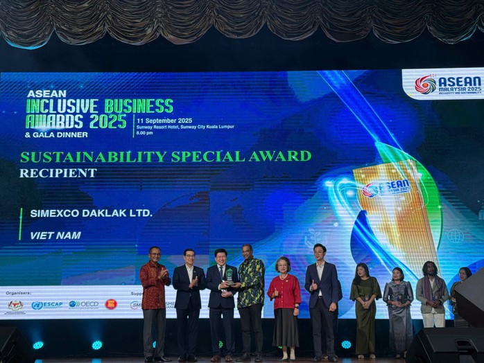Simexco Daklak nhận giải thưởng doanh nghiệp "bao trùm" khu vực ASEAN- Ảnh 1.