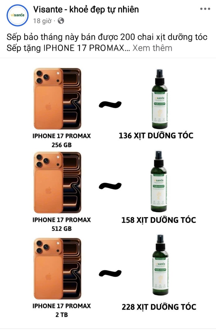 Thấy gì từ việc các nhãn hàng đua nhau quy đổi sản phẩm ra iPhone 17? - Ảnh 1.