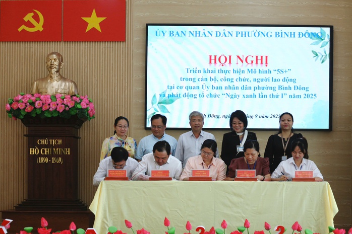 Mô hình "5S+": Bước tiến mới của phường Bình Đông- Ảnh 1.