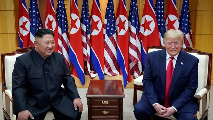 Ông Kim Jong-un bất ngờ nhắc đến ông Donald Trump, nêu điều kiện "khó"- Ảnh 1. Ông Kim Jong-un bất ngờ nhắc đến ông Donald Trump, nêu điều kiện "khó"- Ảnh 1.