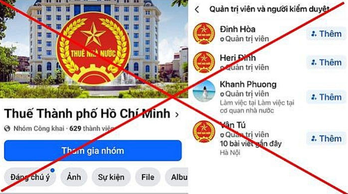 Fanpage của Thuế TP HCM bị giả mạo để lừa đảo- Ảnh 1.