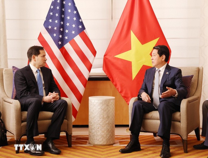 Chủ tịch nước Lương Cường tiếp Ngoại trưởng Mỹ - Ảnh 2.