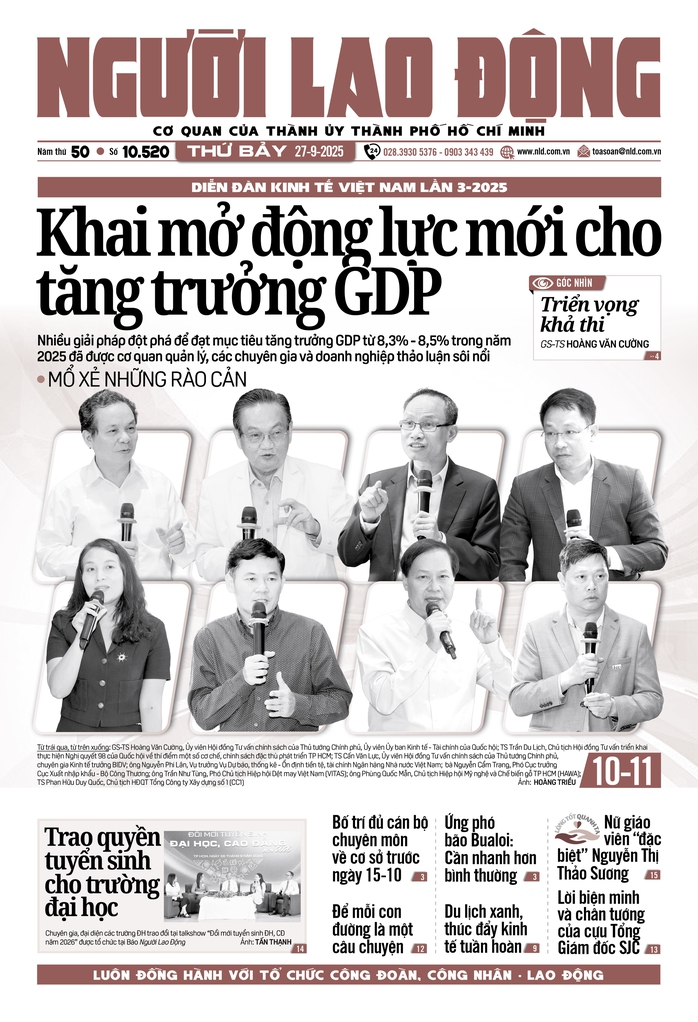 Báo in ngày 27-9: Ứng phó bão Bualoi: Cần nhanh hơn bình thường- Ảnh 1.