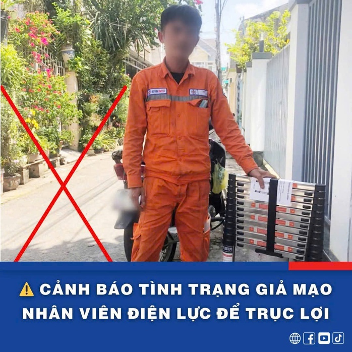 Cảnh báo khẩn việc giả nhân viên điện lực để lừa đảo tiền tỉ- Ảnh 2.