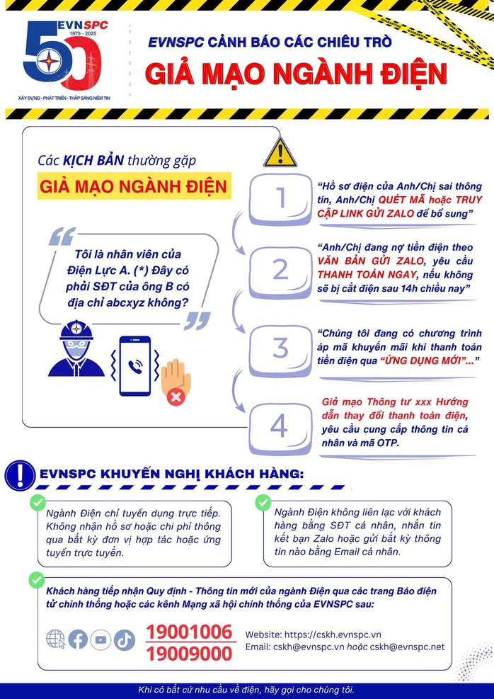 Cảnh báo khẩn việc giả nhân viên điện lực để lừa đảo tiền tỉ- Ảnh 3.