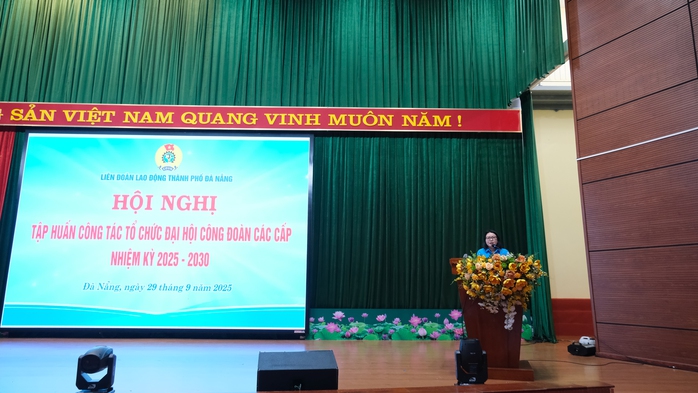 Tập huấn công tác tổ chức đại hội Công đoàn các cấp tại Đà Nẵng - Ảnh 3.