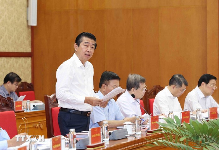 Những hình ảnh Tổng Bí thư chủ trì họp về phòng, chống tham nhũng, lãng phí, tiêu cực - Ảnh 4.