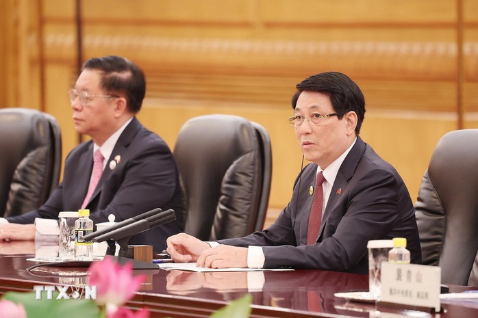 Chủ tịch nước Lương Cường hội đàm với Tổng Bí thư, Chủ tịch nước Trung Quốc Tập Cận Bình - Ảnh 7.