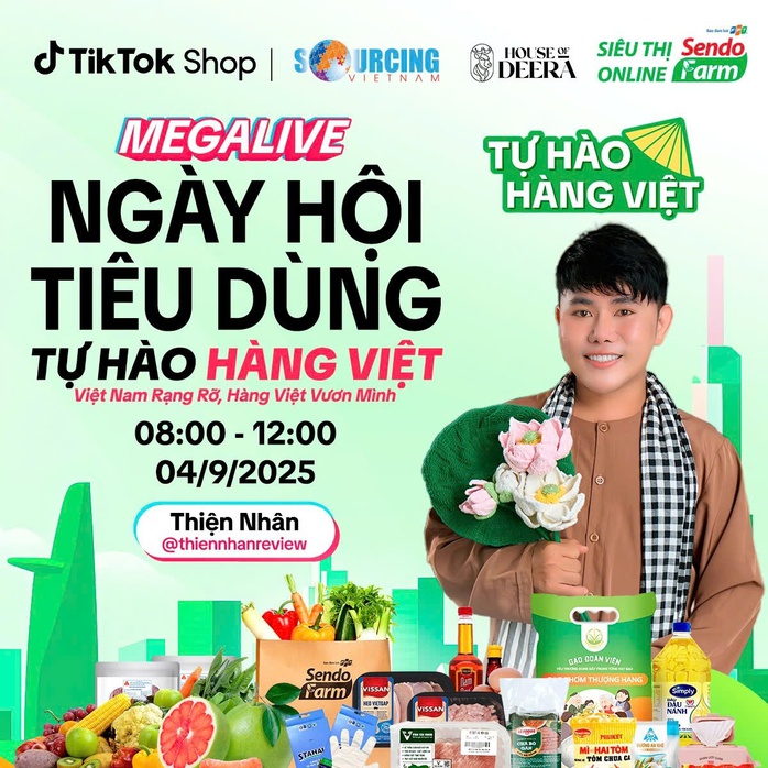 VISSAN cùng SendoFarm và Tiktok Shop livestream bán thịt heo tươi sống- Ảnh 1. VISSAN cùng SendoFarm và Tiktok Shop livestream bán thịt heo tươi sống- Ảnh 1.