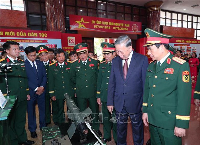 Tổng Bí thư Tô Lâm dự Lễ Kỷ niệm 80 năm Ngày truyền thống Bộ Tổng Tham mưu QĐND Việt Nam- Ảnh 5.