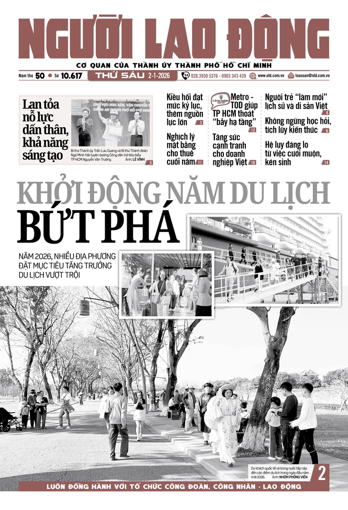 B&aacute;o in Người Lao Động 2-1: Khởi động năm du lịch bứt ph&aacute; - Ảnh 1.