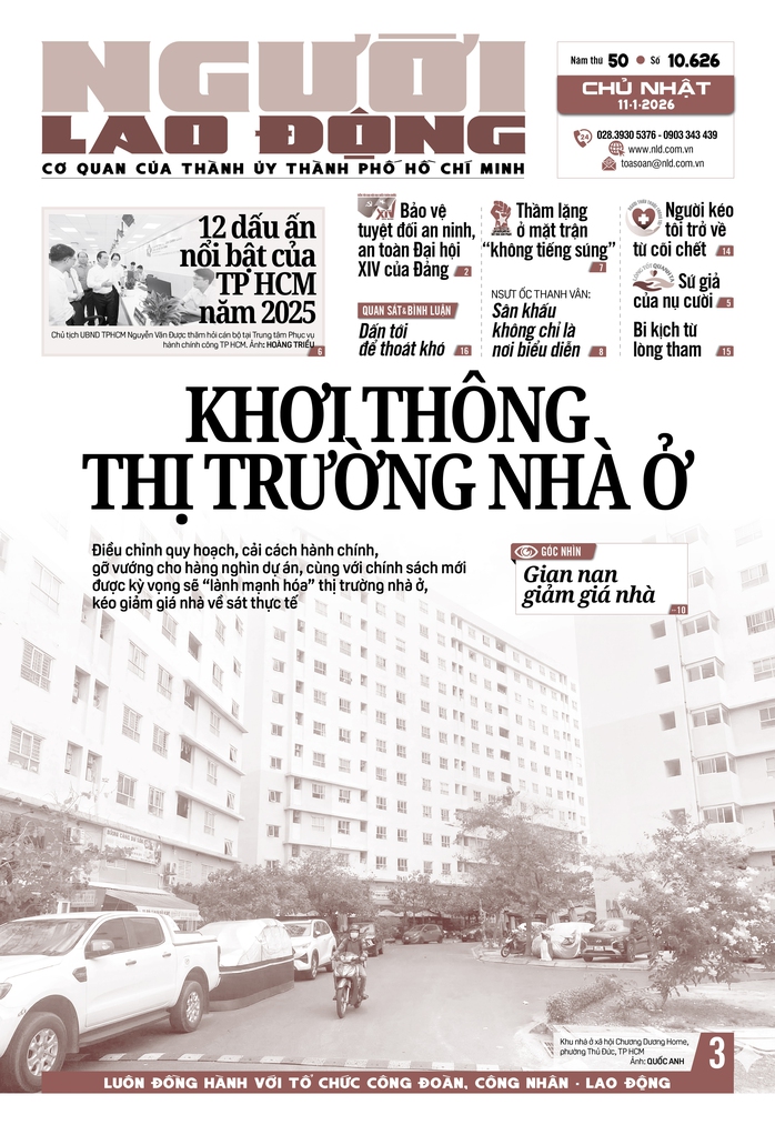 Báo in ngày 11-1: Khơi thông thị trường nhà ở - Ảnh 1.