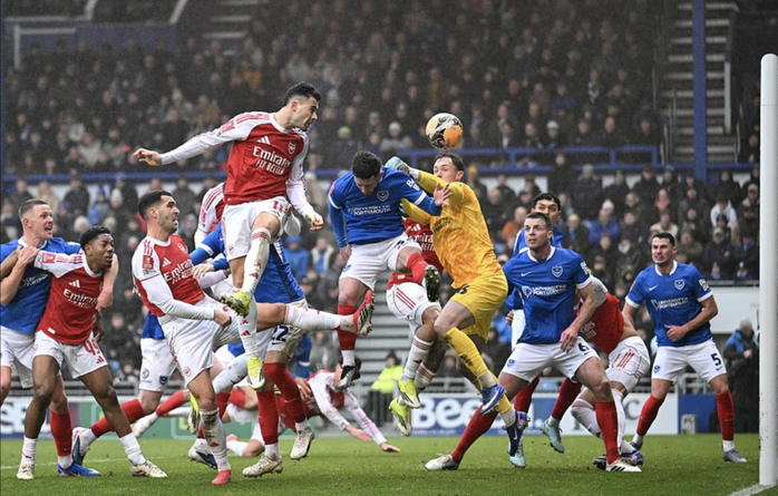 Martinelli lập hat-trick, Arsenal hạ Portsmouth v&agrave;o v&ograve;ng 4 FA Cup - Ảnh 4.