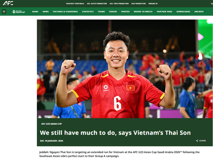 Truyền th&ocirc;ng ch&acirc;u &Aacute; ngợi khen "m&aacute;y qu&eacute;t" của U23 Việt Nam - Ảnh 2.