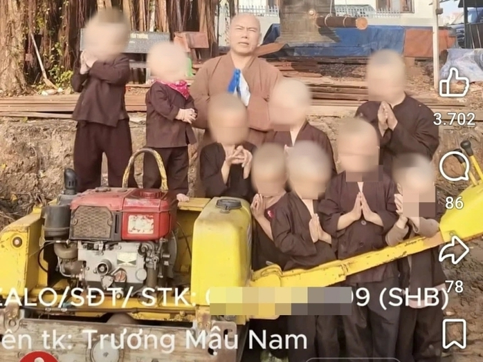 Sở Y tế Quảng Ninh y&ecirc;u cầu ch&ugrave;a Cẩm La thu hồi video trẻ em k&ecirc;u gọi từ thiện - Ảnh 1.